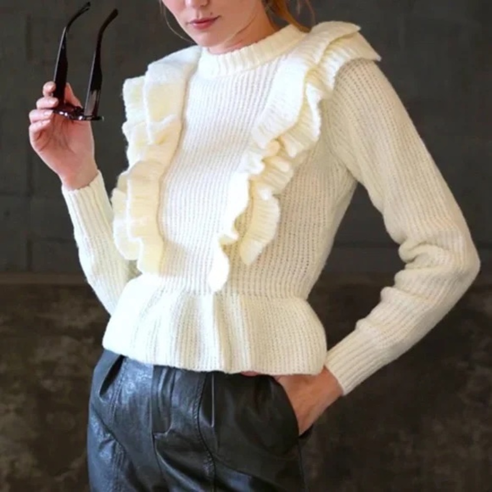 Greylin Diane Cozy Ruffled Sweater - Picture 12 of 12